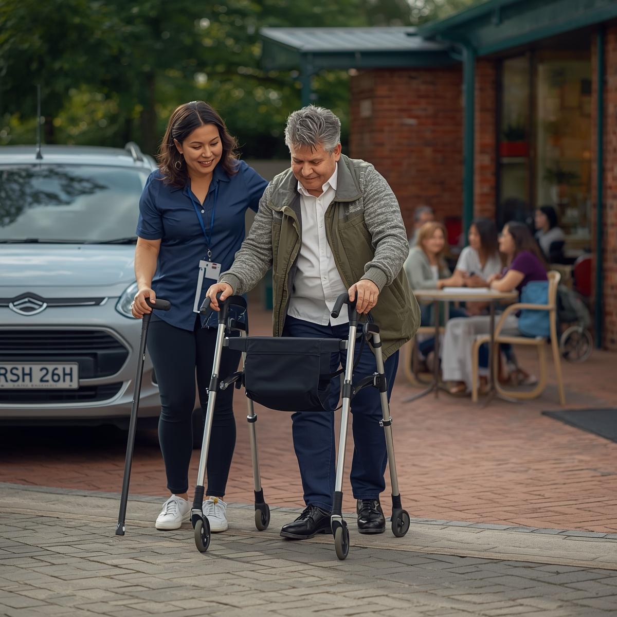 Higher Care Services worker helping a participant in Melbourne